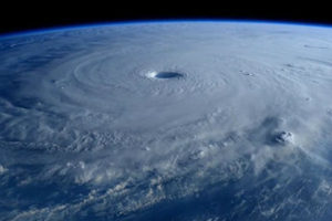 台風の衛星画像